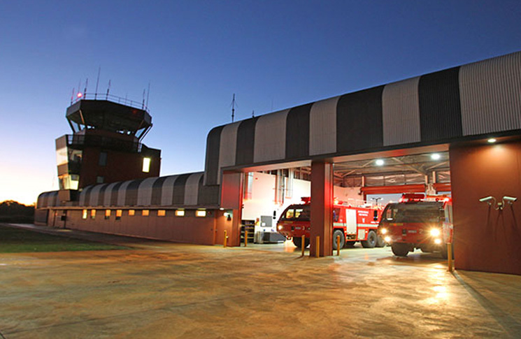 Broome air traffic control tower and aviation rescue fire station
