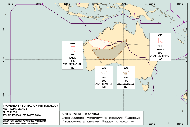 High Level Significant Weather Chart Symbols