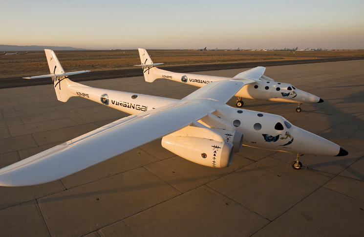 Close up of SS2 during successful rocket-powered flight Photo: Virgin Galactic