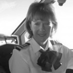 1980 Deborah Wardley—first Australian woman to fly for a major Australian commercial airline (National Pioneer Women’s Hall of Fame, 2001) Photo: Courtesy of Deborah Wardley