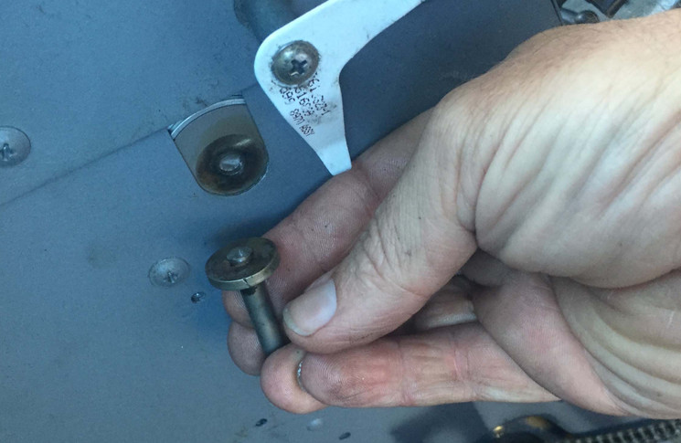 Cessna 182P elevator tab control system—cable broken.  Elevator trim cable found 90 per cent broken during SIDs inspection. P/No: 051010187. TSN: 4786 hours