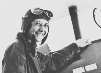 Lores Bonney—first Australian woman to fly solo around Australia, to fly solo from Australia to England and to fly solo from Australia to South Africa.