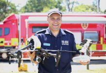Chief remote pilot Anthony Wallgate from Fire and Rescue NSW
