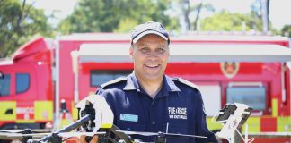 Chief remote pilot Anthony Wallgate from Fire and Rescue NSW