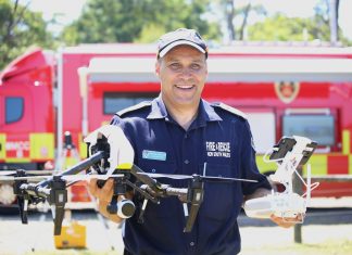 Chief remote pilot Anthony Wallgate from Fire and Rescue NSW