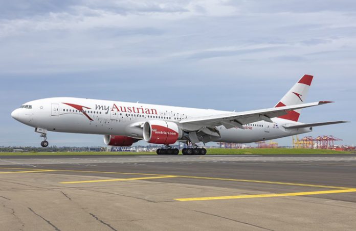 An Austrian Airlines aircraft