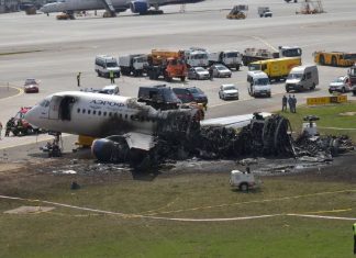 The crashed Superjet