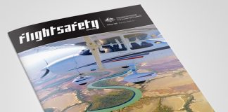 The cover of the December edition of Flight Safety Australia magazine