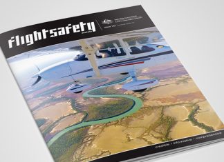 The cover of the December edition of Flight Safety Australia magazine