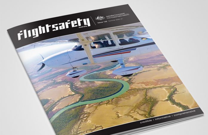 The cover of the December edition of Flight Safety Australia magazine