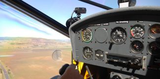 Close up of a Aeroprakt A-22 Foxbat ultralight instrument panel