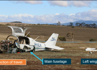 Liberty XL-2 wreckage, Braidwood, 2019