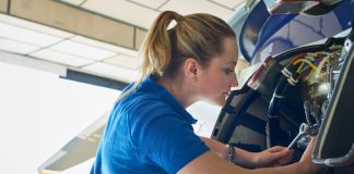 female aero engineer