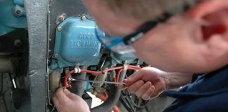 Engineer working on a Cessna 172M engine | Civil Aviation Safety Authority