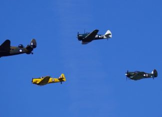 From left: Hudson, Boomerang, Harvard and Wirraway. image: Stuart Ferguson