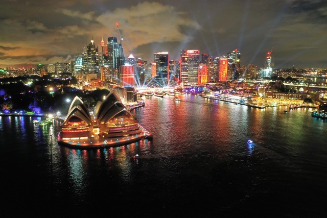 sydney at night