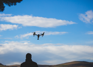 Adam Grant with drone