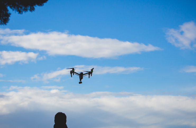 Adam Grant with drone