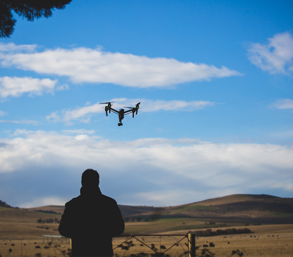 Adam Grant with drone