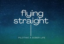 logo for flying straight podcast