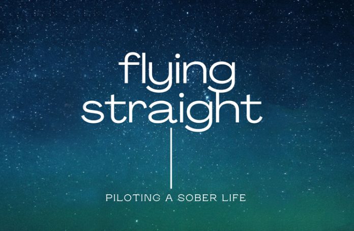 logo for flying straight podcast