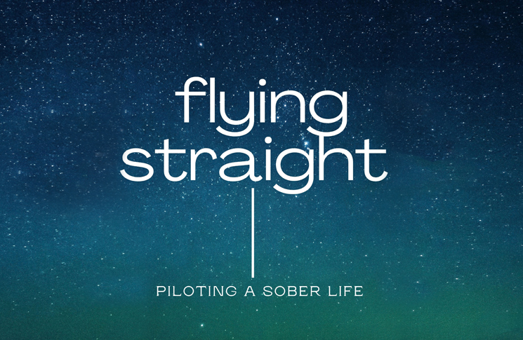 logo for flying straight podcast