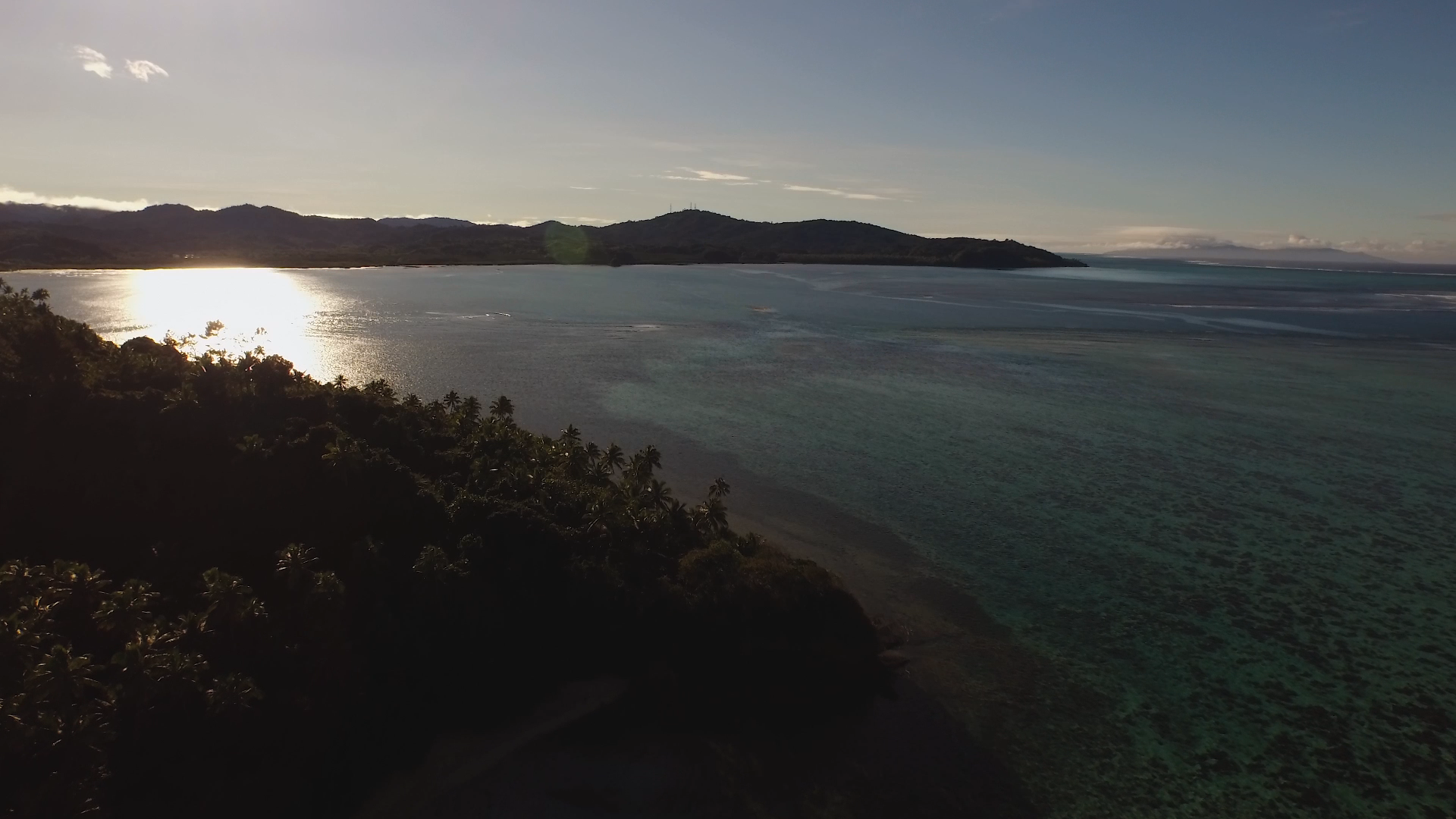 Drone photo taken in Fiji