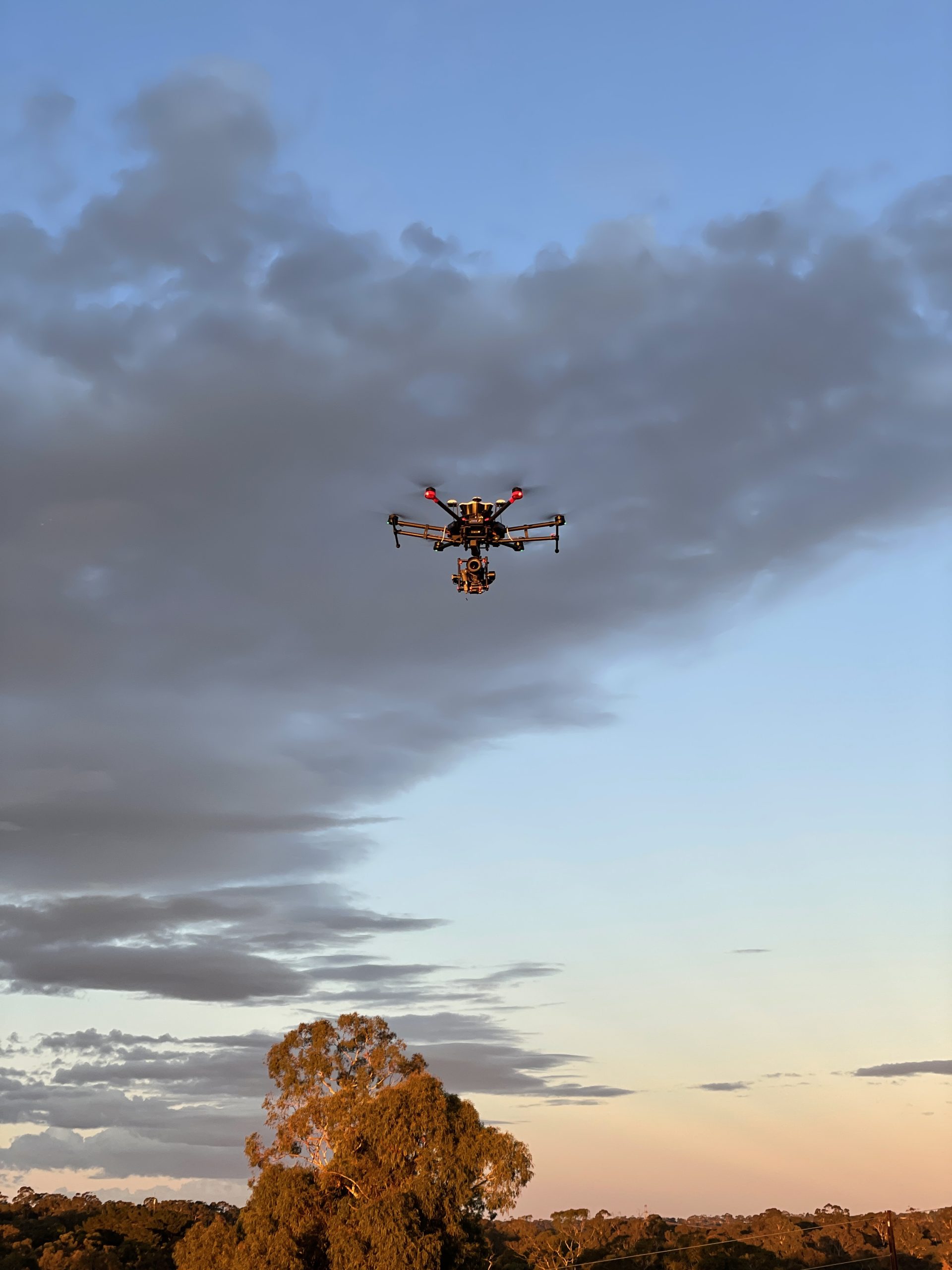 M600 PRO with RTK, Parazero Parachute carrying a Sony AR7II