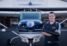 Nathan Parker after passing his commercial pilot licence flight test in May 2020. image: supplied