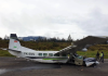 Cessna crashed on landing attempt in foggy conditions, coming down hard just past runway threshold, Peru.