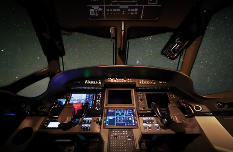 Aircraft instrument panel cockpit