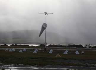 Poor weather conditions at Cambridge Aerodrome, Tasmania. © CASA