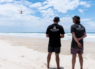 Jaiden and his business partner Byron Leal flying their DJI Phantom 4 drone