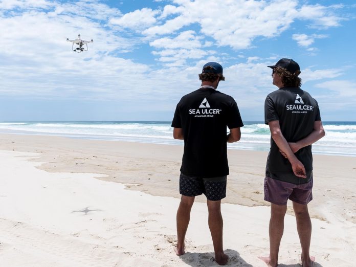 Jaiden and his business partner Byron Leal flying their DJI Phantom 4 drone