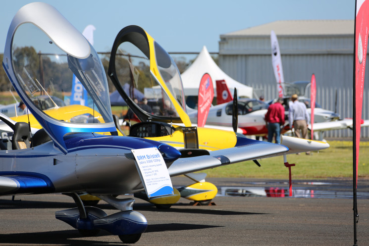 Light sport aircraft on display. © CASA