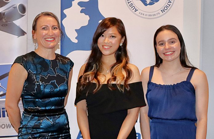From left: CASA Principal Medical Officer Dr Kate Manderson, with award winners Wun Lam Wun and Angelique Wallworth