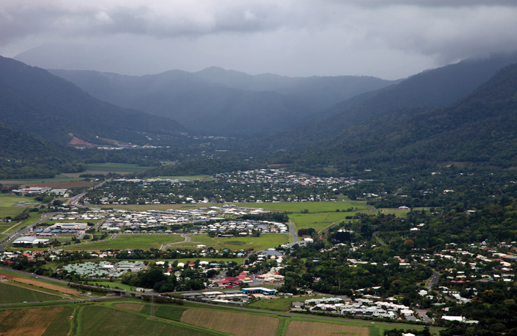 image: Looking west at Stoney Creek with cloud