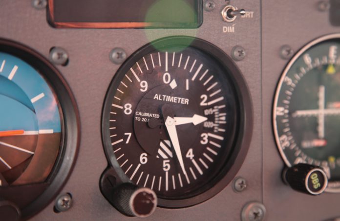 image: altimeter on dashboard© Civil Aviation Safety Authority