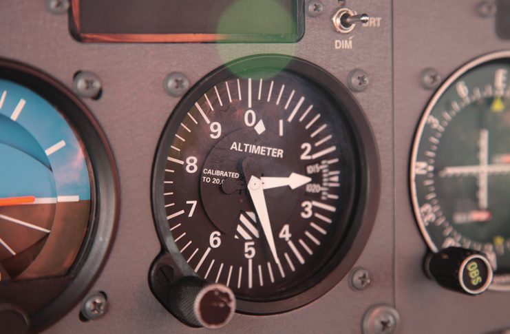image: altimeter on dashboard© Civil Aviation Safety Authority