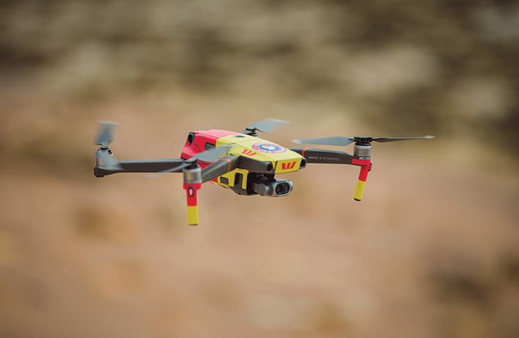 The SLSNT DJI Mavic 2 Enterprise drone in action