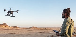 Cover image: John Fardoulis using an industrial drone to find buried landmines by measuring temperature anomalies in the sand — more than 30,000 landmines remain active at that location in northern Chad