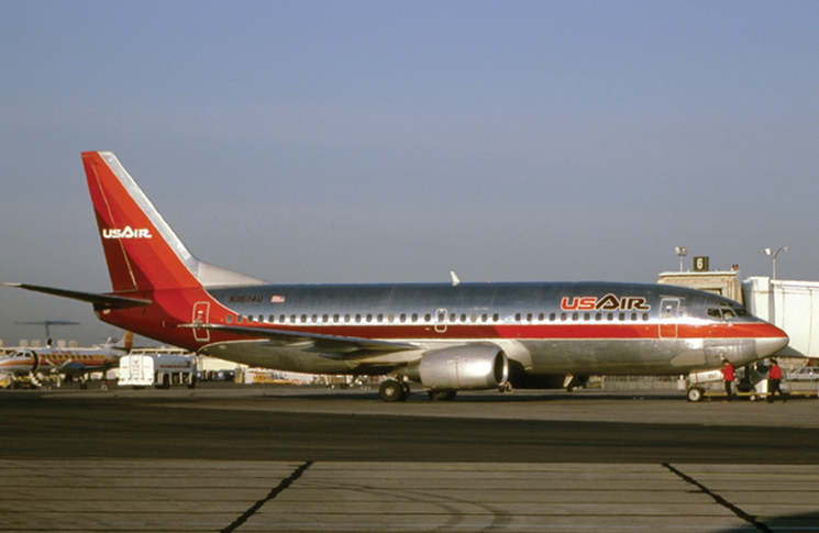 A USAir Boeing 737-3B7, same aircraft type as involved in this accident.