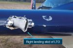 Leading edge wing damage and fuel tank puncture of VH-EXR