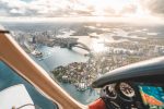 Photo by Aaron Staas. Scenic flight over Sydney Harbour.