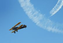 vintage aircraft aerobatic flying