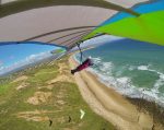 Photo by Larry Jones. Hang Gliding at Ochre Point, South Australia.