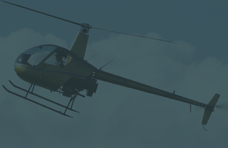 Helicopter flying