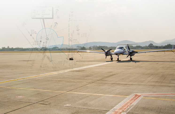 small aircraft on a tarmac