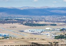 aerial image of Canberra