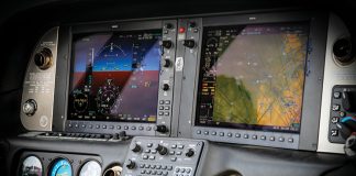 image of a pilot flight deck